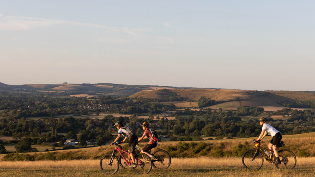 Okeford hill, girls that ride bikes