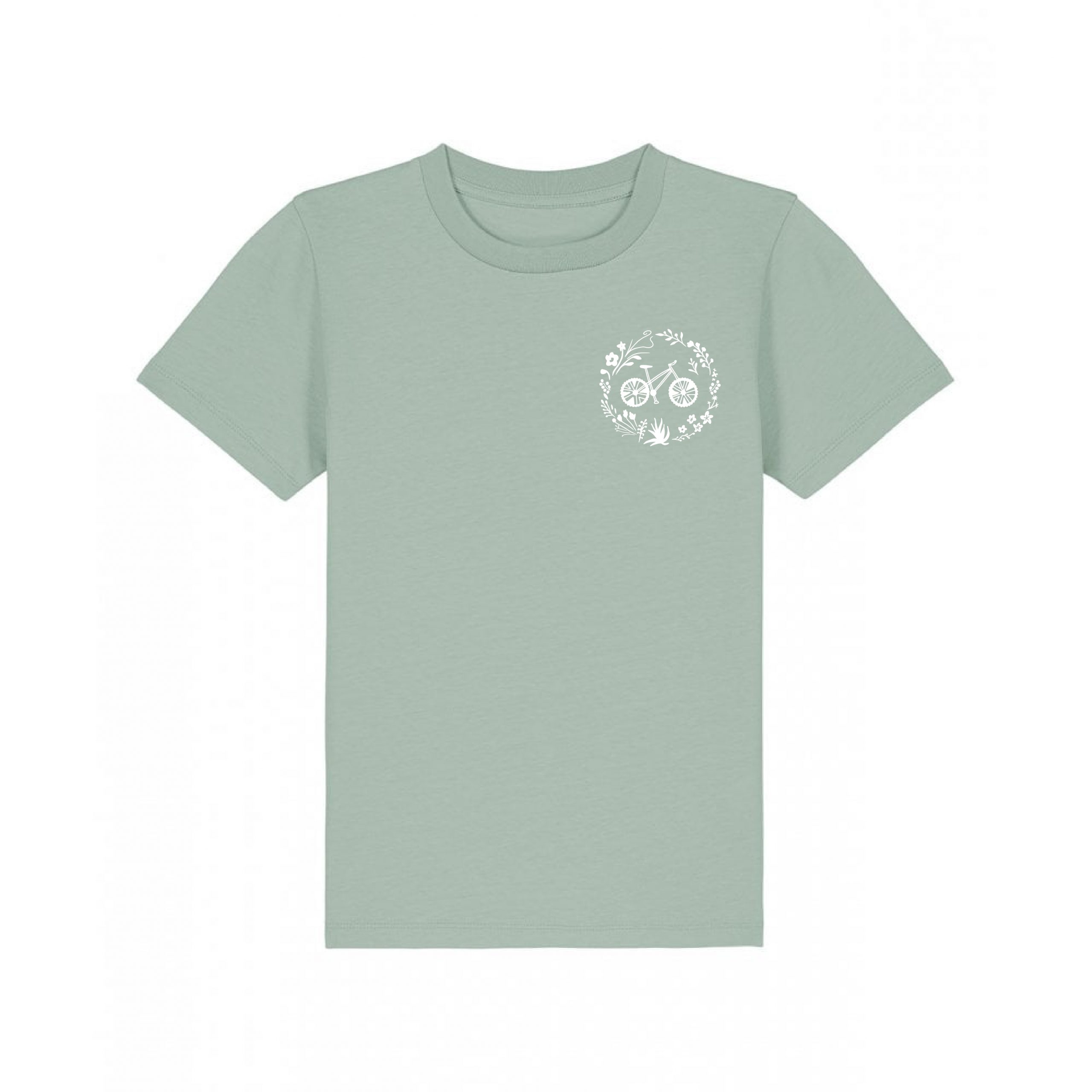Girls That Ride Bikes Kids Cycling Tshirt - Flower & Helmet Design - Image 3